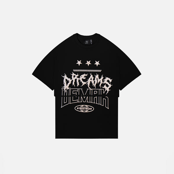 Camiseta Relaxed Fit Negra “Dreams Demar” | AMYCT