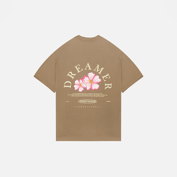 CAMISETA RELAXED FIT DREAMER CAQUI